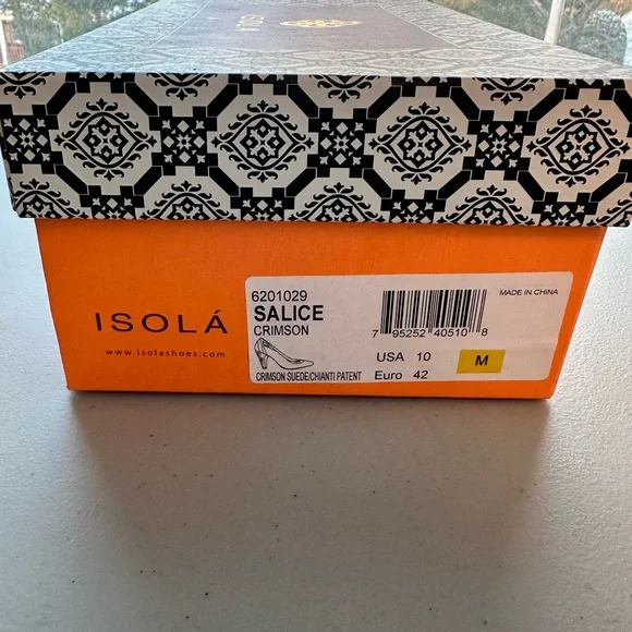 Stunning ISOLA heels Size 10 M Crimson - Picture 11 of 11